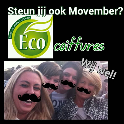 Eco Coiffures steunt Movember